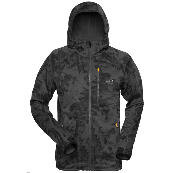 Celoročná flísová bunda Geoff Anderson Hoody 3 Black Leaf