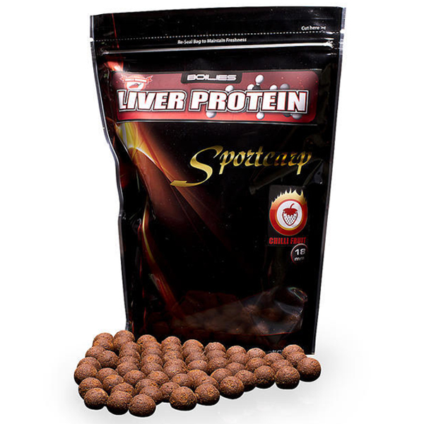 Boilies Sportcarp Liver Protein Chilli Fruit - chilli ovocie