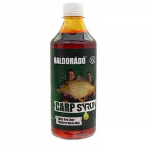 Posilovač Haldorádó Carp Syrup Spicy Red Liver - korenistá pečeň