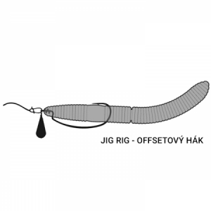 Libra Lures Fatty D´Worm 65 - krill