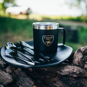 Nerezový thermo hrnček Giants Fishing Black Stainless 400ml